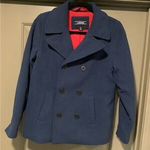 Lands End Girls US Large 14-16 Navy Blue Peacoat. Excellent Used Condition.